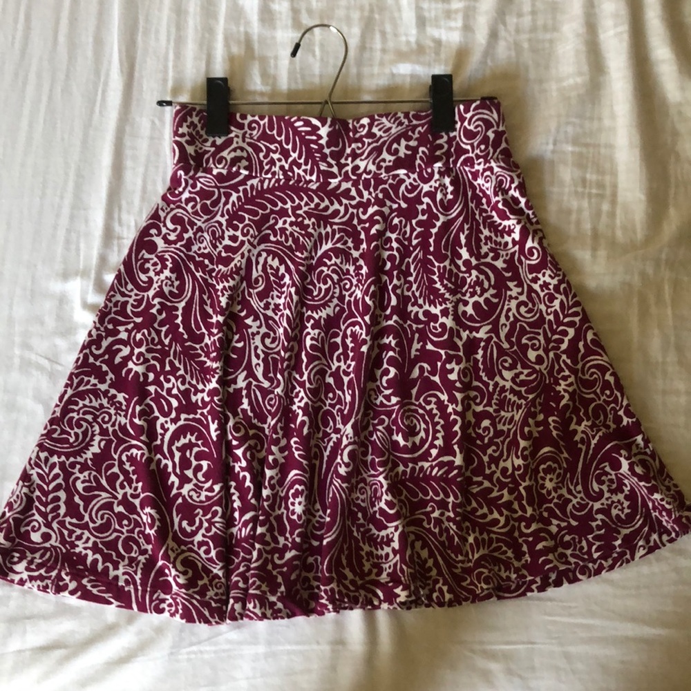 LOFT patterned skirt